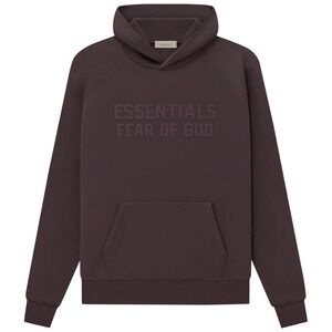 ESSENTIALS Fear of God PLUM Hoodie Limited Edition Oversized Pullover Large NWT